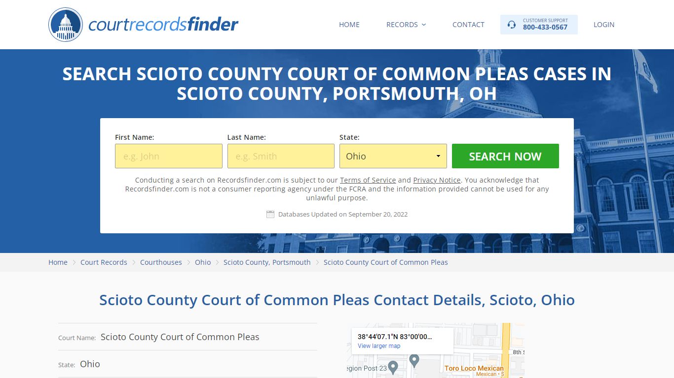 Scioto County Court of Common Pleas Case Search - Scioto County, OH ...